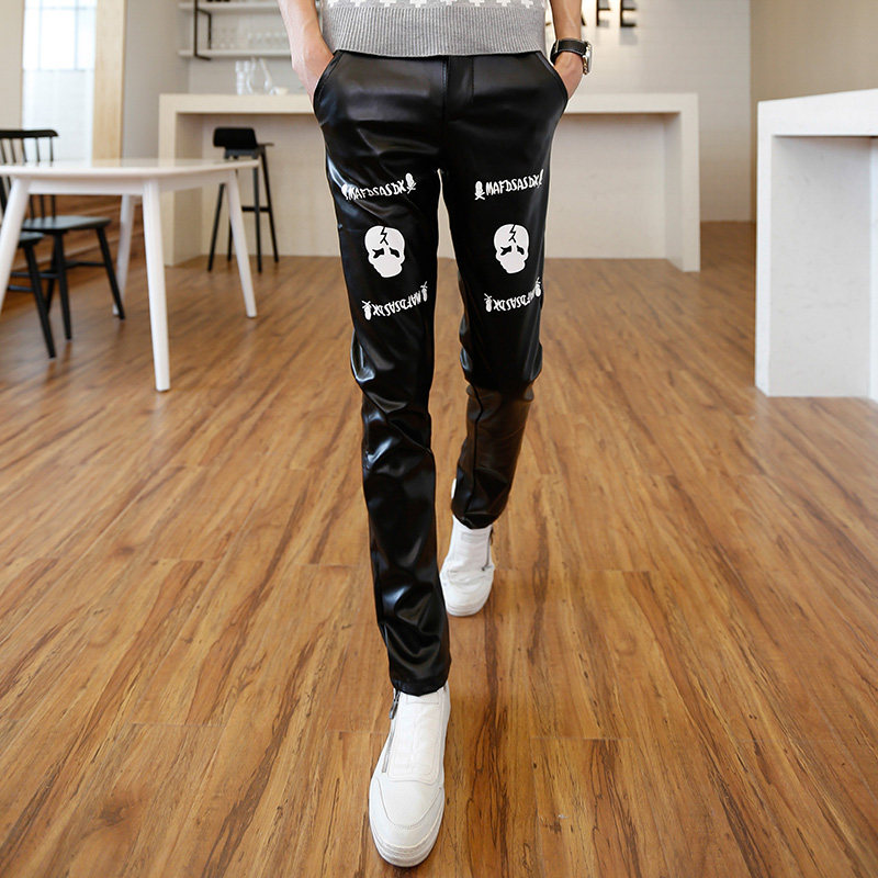 Pantalon cuir homme en vrac pour jeunesse pour hiver - Ref 1494101 Image 1