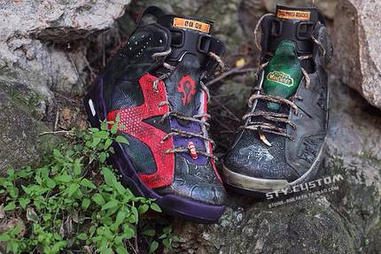 STY custom球鞋定制 air jordan 6 WOW 魔兽世界 部落亡灵盗贼