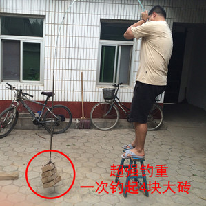 鳄鱼玻璃钢实心双色双杆稍路亚竿插接竿 螺丝接口 透明 白色 双稍