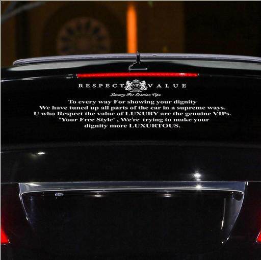 VIP DAD JP车贴改装无底汽车反光后档贴个性汽车装饰贴纸