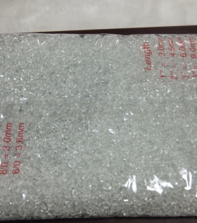 手缝串珠米珠diy散珠手链饰品配件瓷珠批黑色白色一包