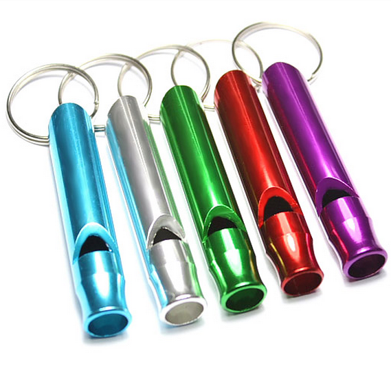 戶外野营求生哨带钥匙扣金属旅游便携救生哨裁判哨儿童口哨小哨子