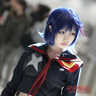 {甜心家}包邮KILL la KILL/双斩少女.缠流子.混色现货cosplay假发