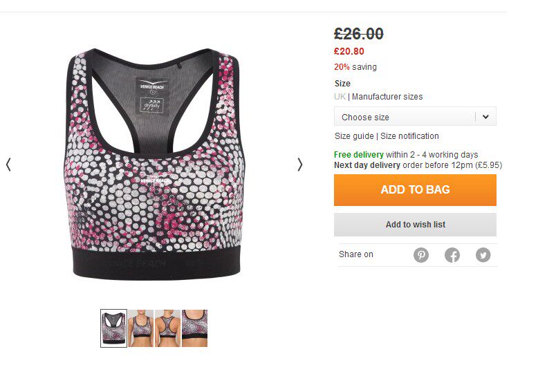 Vêtement fitness femme - Ref 616761 Image 1