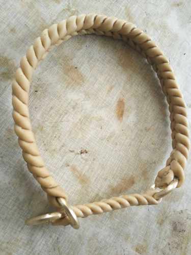 纯牛皮头层插花一拉得狗脖套结实耐用10年以上大小可以定制