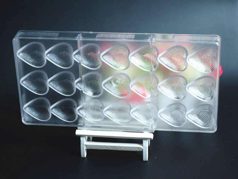 包邮爱心形 手工巧克力模具 冰格果冻布丁模具 DIY烘焙模具