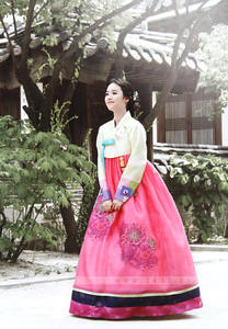 韩国原装进口新娘韩服/敬酒韩服/婚礼彩条韩服H-X02000-826