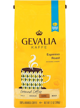 Gevalia-耶瓦利亚深度烘焙 Espresso Roast 浓缩烘焙 咖啡粉 340g