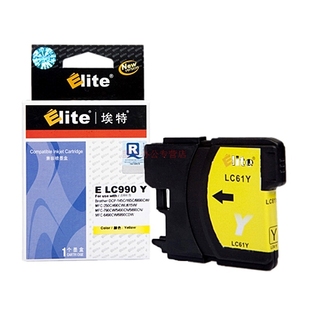 LC990 585CW Elite DCP 埃特 145C 黄色墨盒 适用兄弟DCP
