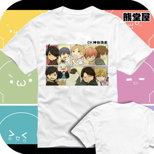 学生个性纯棉T恤短袖衣服声优神谷浩史