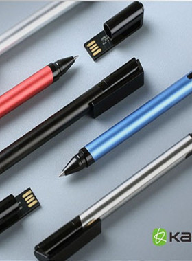 KACO 智存32G U盘笔 签字笔0.5mm 黑色笔芯 宝珠笔 可定制LOGO