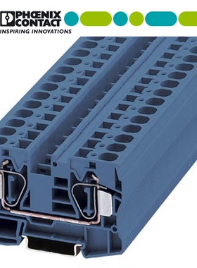 凤凰德国菲尼克斯弹压式线接线子ST16 BU弹簧式端子3036152 蓝色