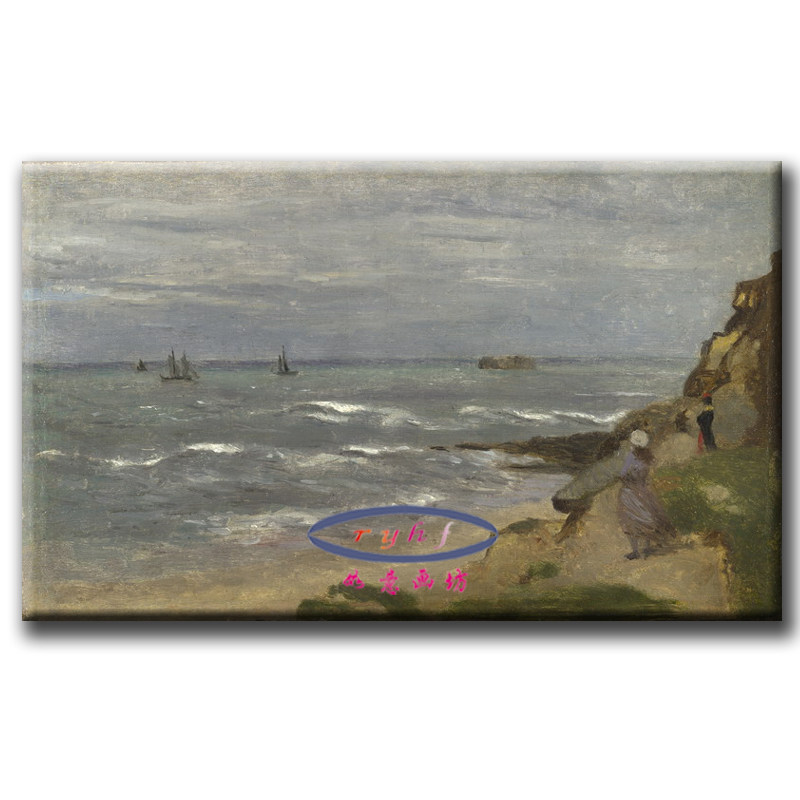 定制仿真画现代客厅挂画办公室无框画酒店装饰画古典风景欧式油画