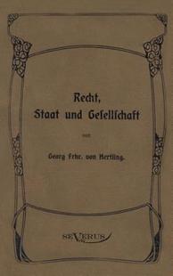 Von Georg Hertling Recht Un... Staat 预售