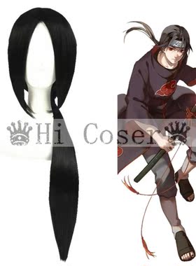嗨coser 火影忍者 宇智波鼬cos假发 APH 王耀 75cm 黑色现货252A