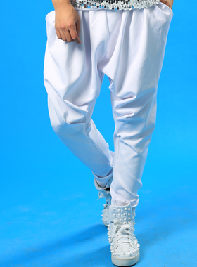 DS演出服装爵士舞街舞裤子HIPHOP嘻哈男女表演舞台领舞哈伦裤