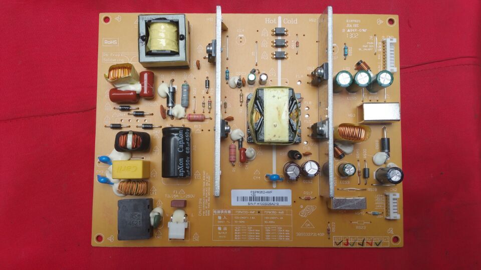 长虹LED42B3100IC电源板 HSM35D-4MF 120 XR7.820.180 V1.1同FSPM35D-4MF 120通用,他们输出电压功率,插头都一样.