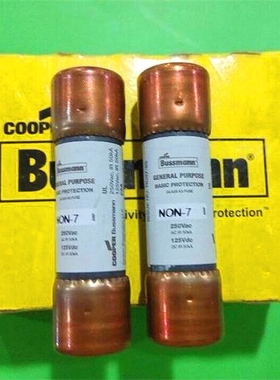 NON 7 CLASS K5 FUSE熔断器保险丝14X51MM BUSSMANN 正品7A250VA