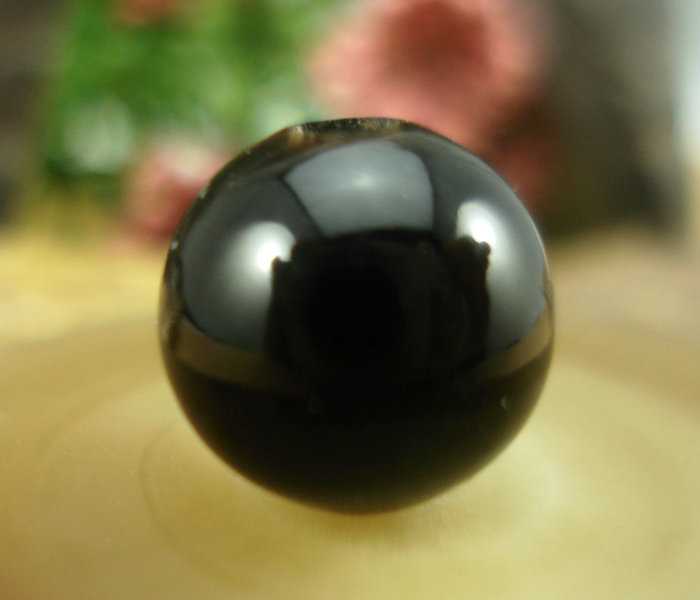 纯天然黑牦牛角圆珠散珠 佛珠菩提手链手串念珠子 DIY配饰配件