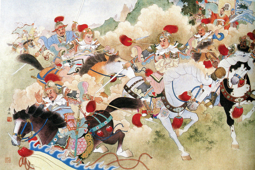 三国英雄人物 赵云 赵子龙 五虎上将 常山将 三国演义人物装饰画