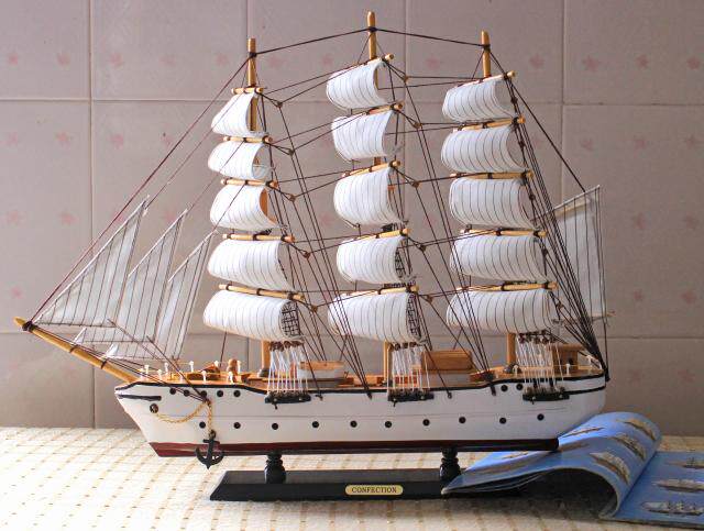 地中海木质帆船模型 一帆风顺60cm豪华 手工工艺品摆件家居礼品在类目 家居饰品, 工艺船中 - 来自Buy2taobao.com提供专业的淘宝代购服务