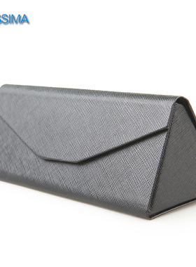 欧斯迈时尚眼镜盒折叠眼镜盒三角形镜盒便携式盒子男女通用眼镜盒