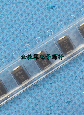 TVS管P6SMB6.8A P6KE6.8A 丝印:6V8A SMB 贴片瞬态瞬变抑制二极管