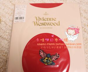 现货㊣日本制Vivienne Westwood西太后老鹰土星LOGO刺绣连裤袜45D