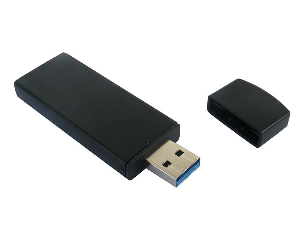 直插USB接口！USB 3.0转2242 M.2 NGFF (sata)SSD固态硬盘硬盘盒