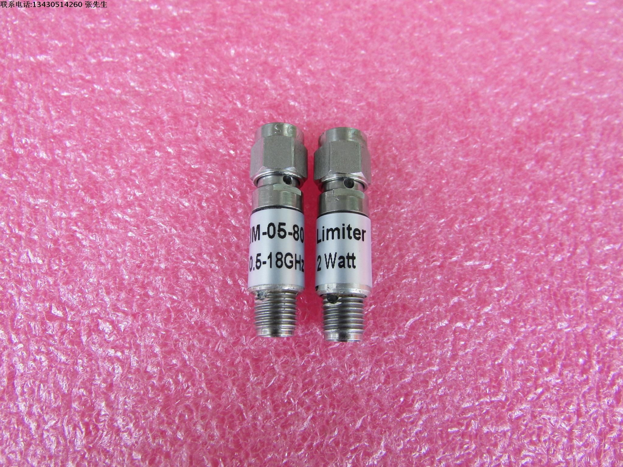 LIM-05-18  LIMITER 0.5-18GHZ 射频微波同轴限幅器 实际测试数据 FREQ: 0.5-18GHz Ins.Loss:  <4.0dB  Limiting Threshold: +8dBm max. CW:33dBm