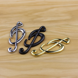 金属车贴标 5系装饰贴改装GROWMA卓乐版音符标卓越 音乐标 侧边标