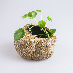 【拾趣阁】日式粗陶茶具 粗陶烟灰缸茶洗 花盆 杂物缸 茶道零配