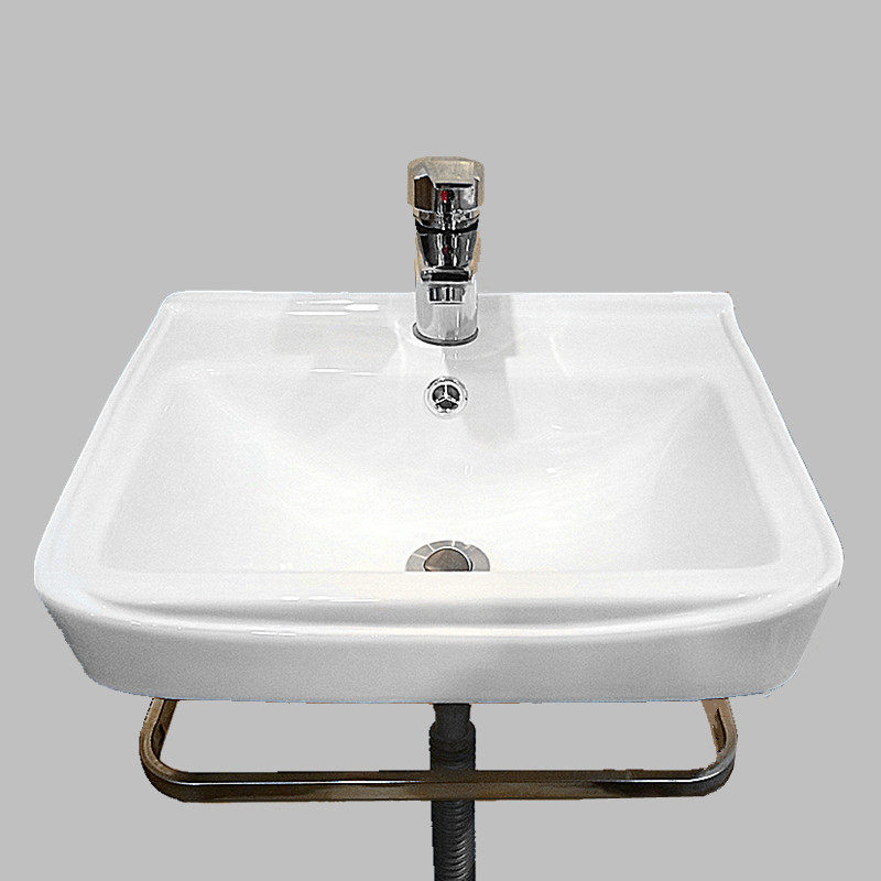 四方支架挂盆小户型洗手盆挂墙式不锈钢特价18寸迷你陶瓷洗脸盆