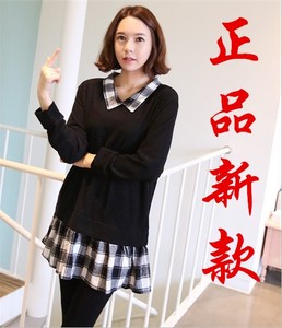 大码孕妇装  新款时尚大方针织 孕妇连衣裙