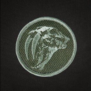 oyo户外独家 tad款sabertooth patch剑齿虎头骨臂章魔术贴章