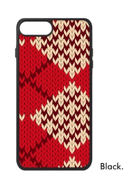 适用于iPhone主红色棕色三色菱形Xr手机壳max保护套678plus硅胶11