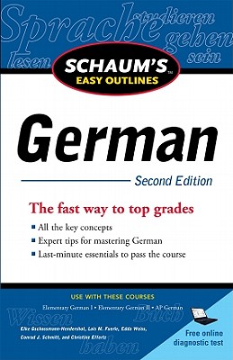 【预售】【预售】Schaum's Easy Outlines: German 书籍/杂志/报纸 进口教材/考试类/工具书类原版书 原图主图