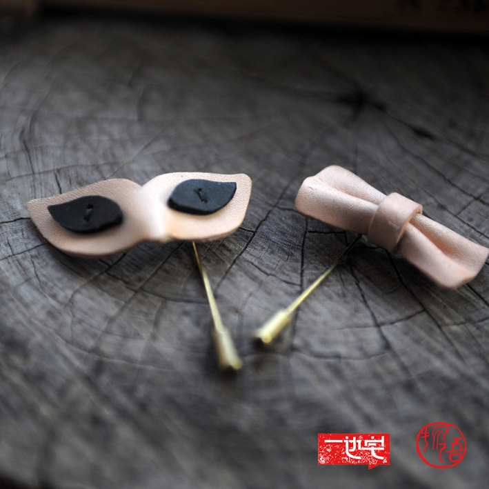 Phantom of the Opera Original genuine leather manual customized Mask Bowtie Brooch man Retro Tiepinin the Accessories/Fashion Jewelry, Brooch  category - from Buy2taobao.com to provide professional Taobao agent buy service