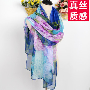 2019新款丝巾女春秋百搭雪纺韩版纱巾披肩两用长款防晒围巾多功能