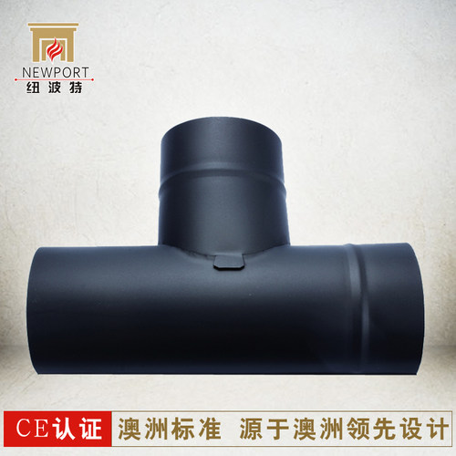 壁炉三通T型接头304不锈钢排烟管三通接头不锈钢卡套三通定制尺寸