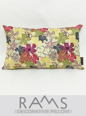 古典样板房沙发床酒店软装靠垫抱枕 美式田园乡村彩色刺绣花腰枕