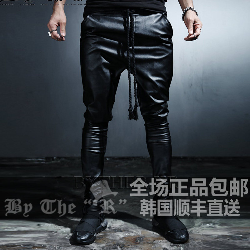 Pantalon cuir homme serré pour jeunesse - Ref 1486523 Image 1