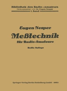 【预订】Messtechnik Fur Radio-Amateure