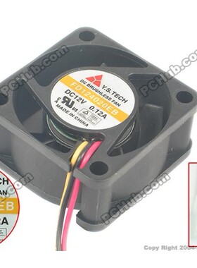 元山 FD124020EB 4020 4CM 4厘米 12V 0.12a 交换机 静音散热风扇