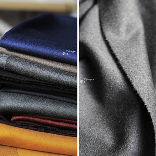 事儿 高端大衣呢面料－90%羊毛10%真丝春秋季亲肤薄型毛呢 A组