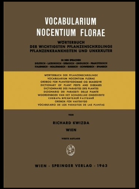 【预售】Vocabularium Nocentium Florae: Worterb