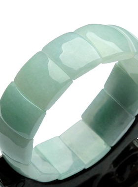 翡翠a货手链 男女款玉石手串 竹节节节高玉镯子 冰糯种手钏 正品