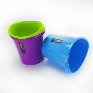 环保卫生纸桶塑料欧式字纸篓办公室浴室无盖垃圾筒卫生桶数量包邮