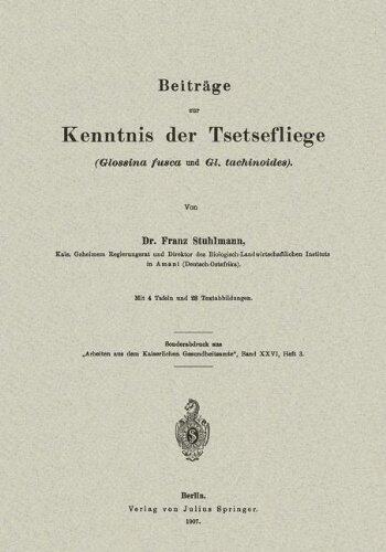 【预订】Beitrage Zur Kenntnis Der Tsetseflie...