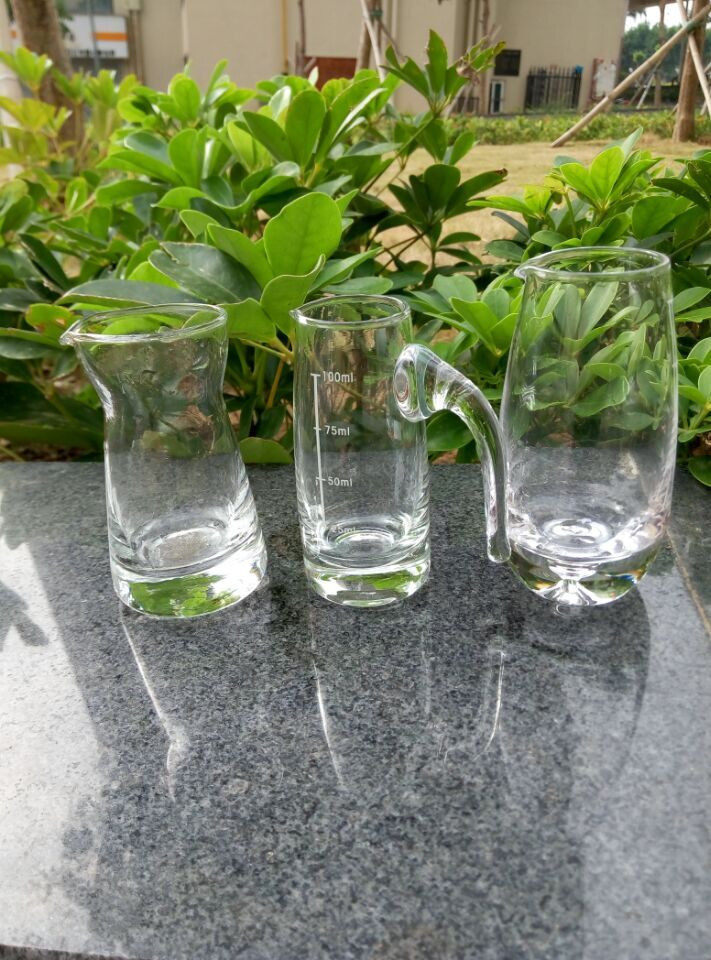 无铅水晶杯有把刻度分酒器分酒壶七字壶气泡壶醒酒器酒具白酒壶